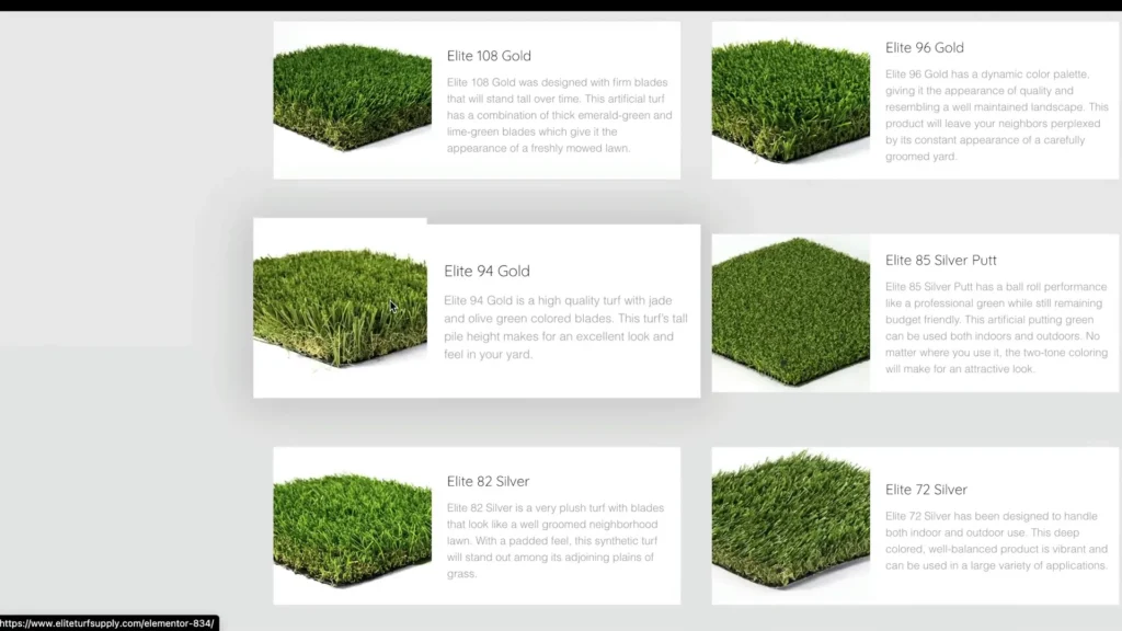 Popular types of artificial grass for installation